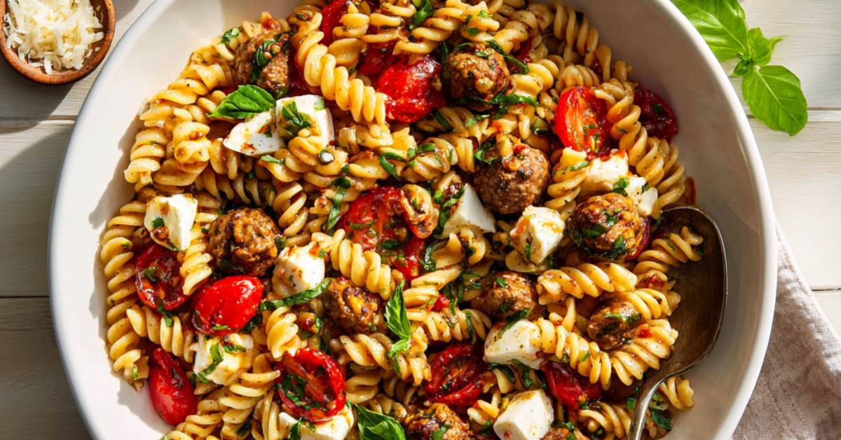 Meatball Sub Pasta Salad