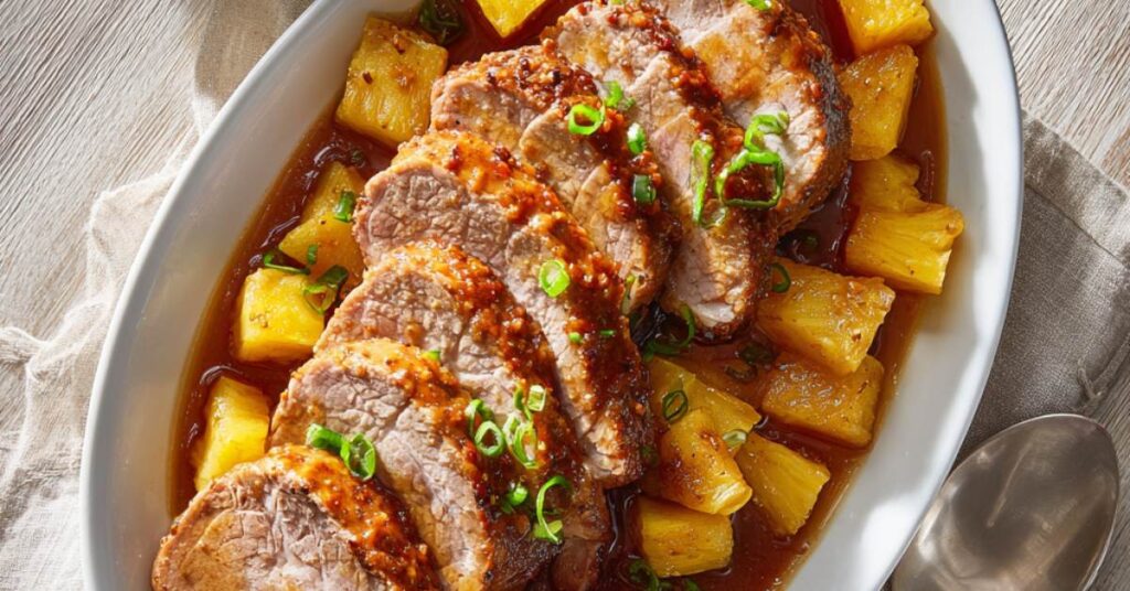 pineapple crockpot pork loin