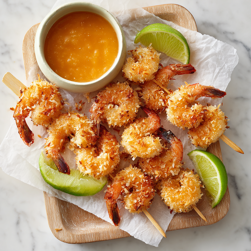 Coconut Shrimp Skewers