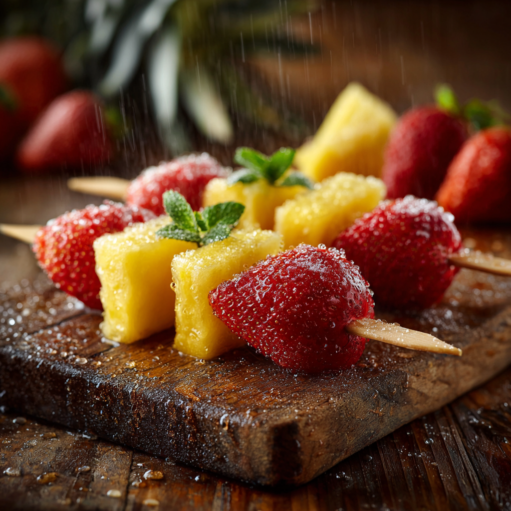 Frozen Fruit Skewers