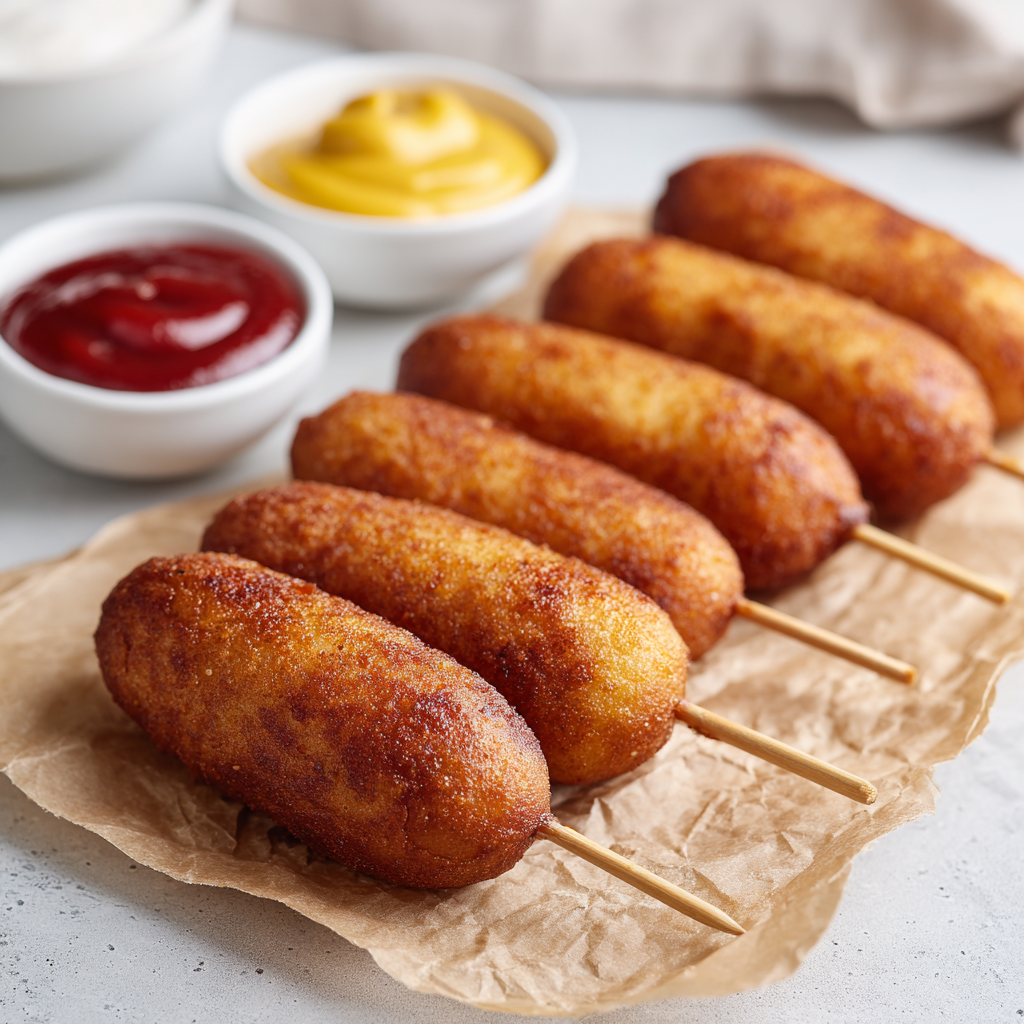 Mini Corn Dogs on a Stick