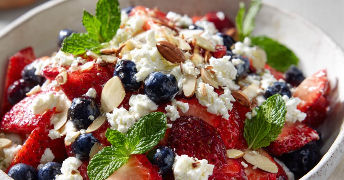 Strawberry Goat Cheese Fruit Salad