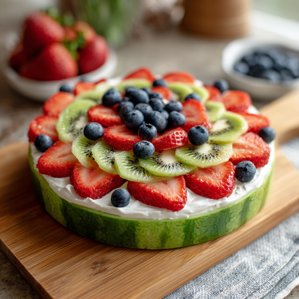  Watermelon Fruit Pizza
