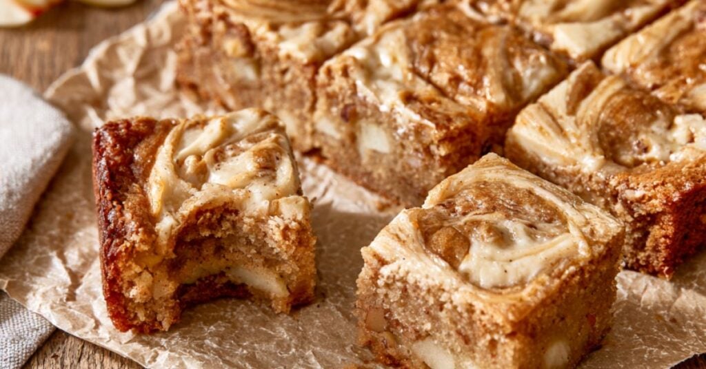 Cream Cheese Swirl Apple Brownies