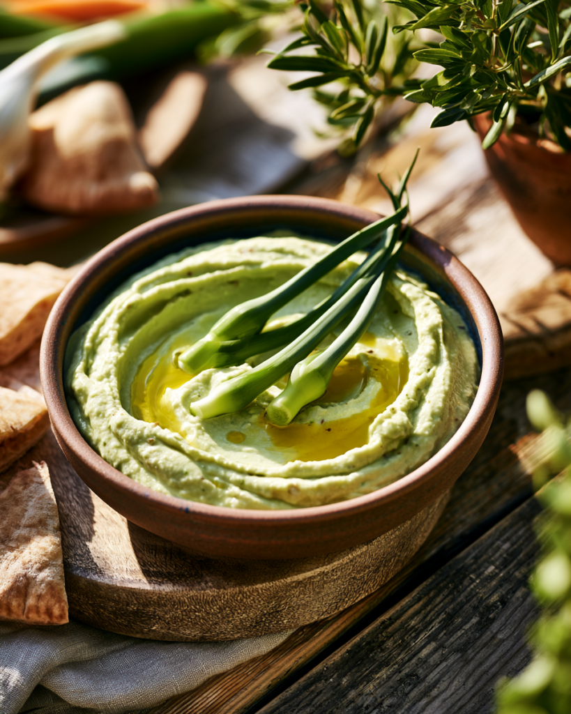 Garlic Scape Hummus
