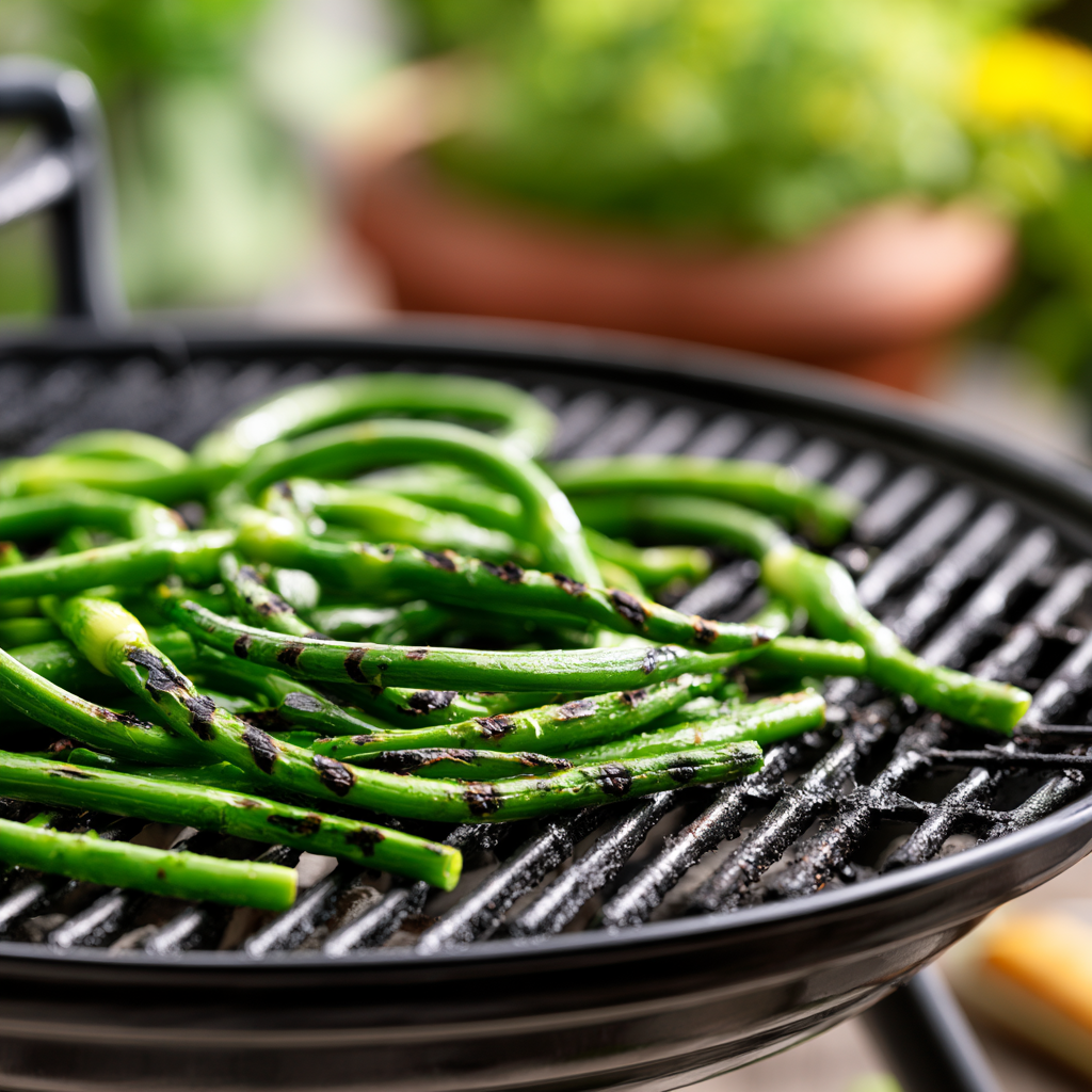 Grilled Garlic Scapes