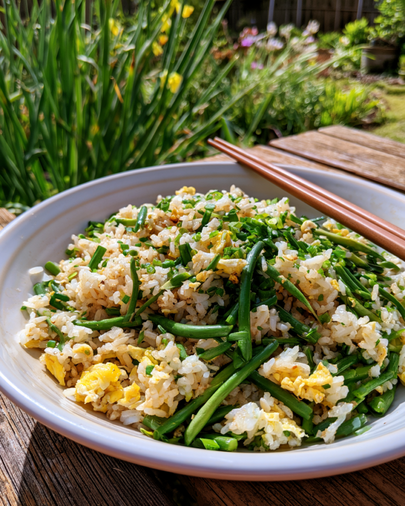Garlic Scape Fried Rice
