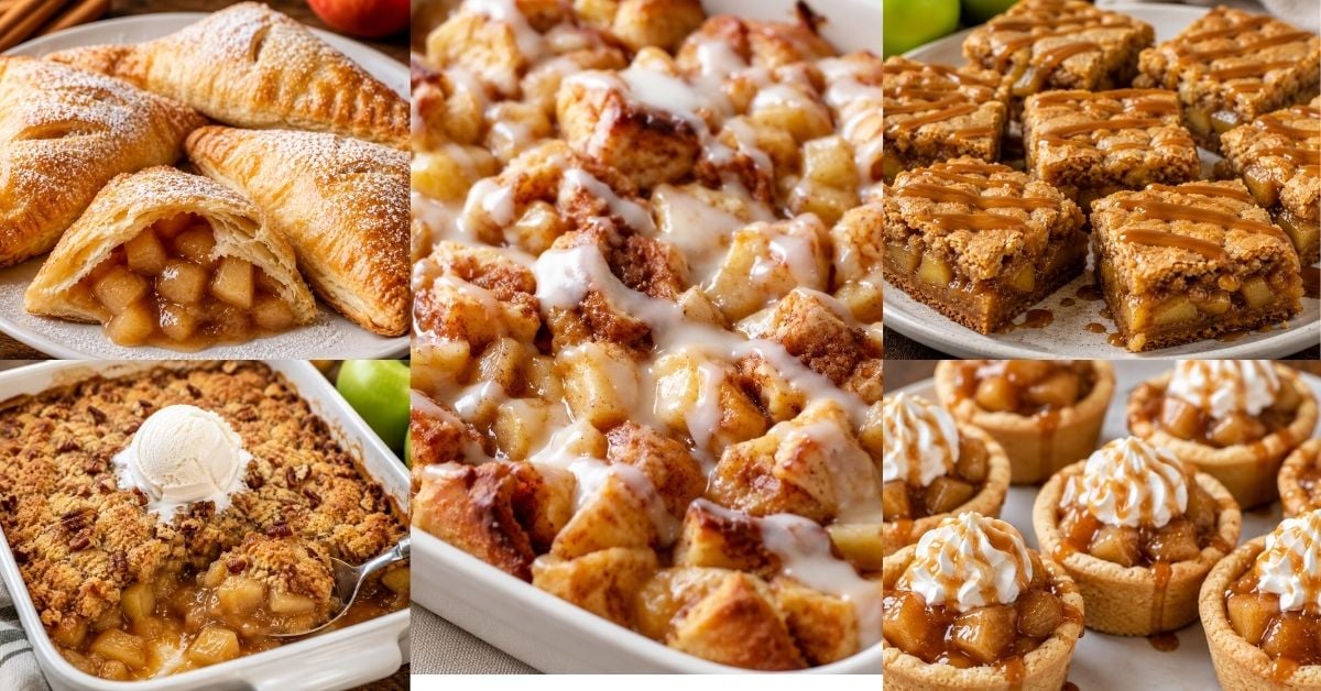 10 apple deserts with apple pie filling