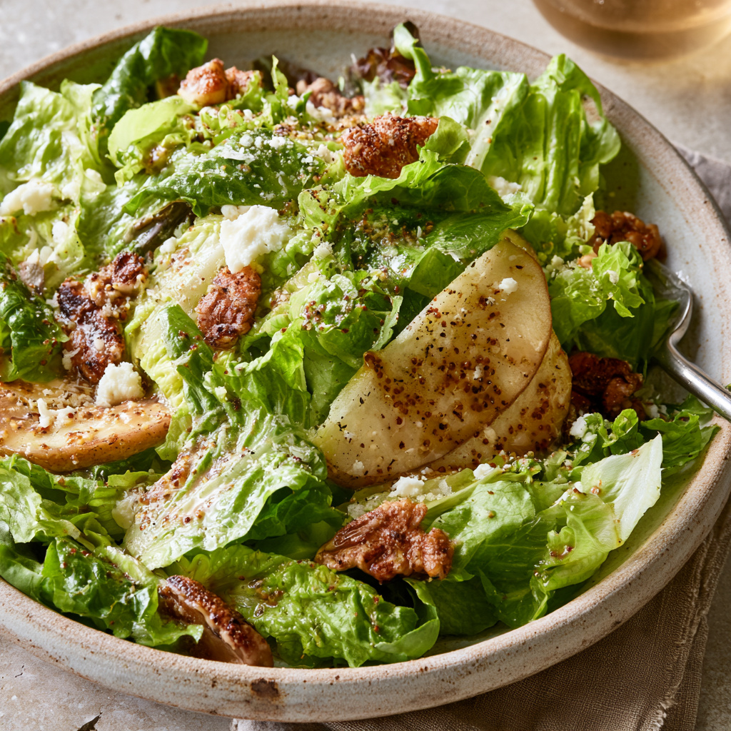 Apple Walnut Salad with Cider Vinaigrette