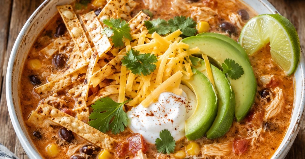 Creamy Chicken Tortilla Soup Crock Pot - Food Prep Guide - Preserving ...