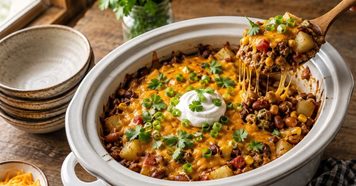 Crockpot Cowboy Casserole