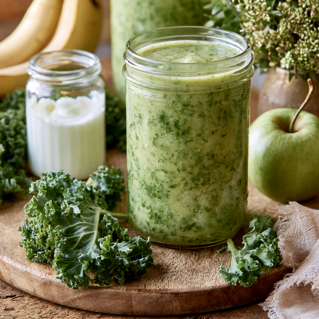 Green Apple and Kale Smoothie